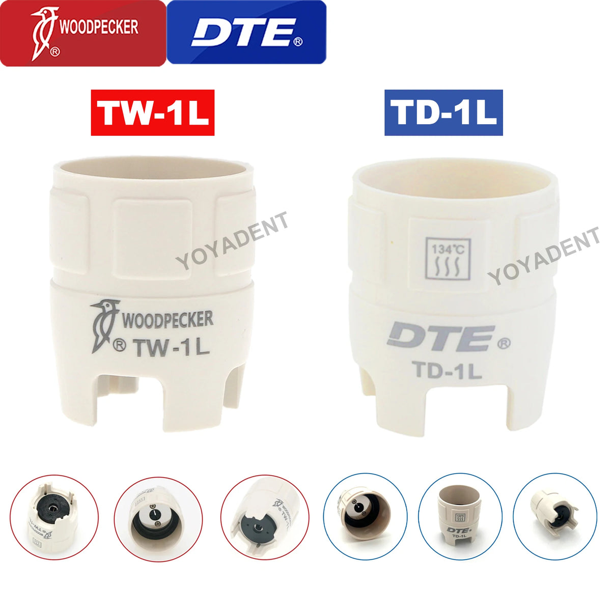 Dental Scaler Torque Wrench by Woodpecker DTE, TW-1L or TD-1L Tip Installation and Removal Accessory in Single or Six-Piece Options for Professional Equipment