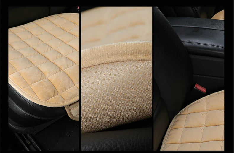Winter Car Seat Cushion, 50 x 50cm Flocking Cloth Seat Pad with Listed Anti-Slip and Breathable Design in Six Colors for Compatible Vehicle Seats