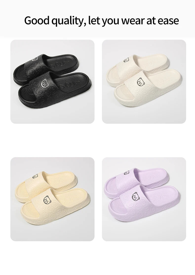 Women's EVA Slippers in Six Colors for Indoor Home and Casual Outdoor Summer Wear, House Sandals with Paired Size Options from 36-37 to 44-45