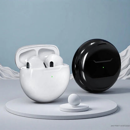 Pro 6 TWS Wireless Earphones with Microphone, Touch Controls and Charging Case, Listed Bluetooth 5 Stereo Earbuds with Independent Left or Right Use in Seven Colors