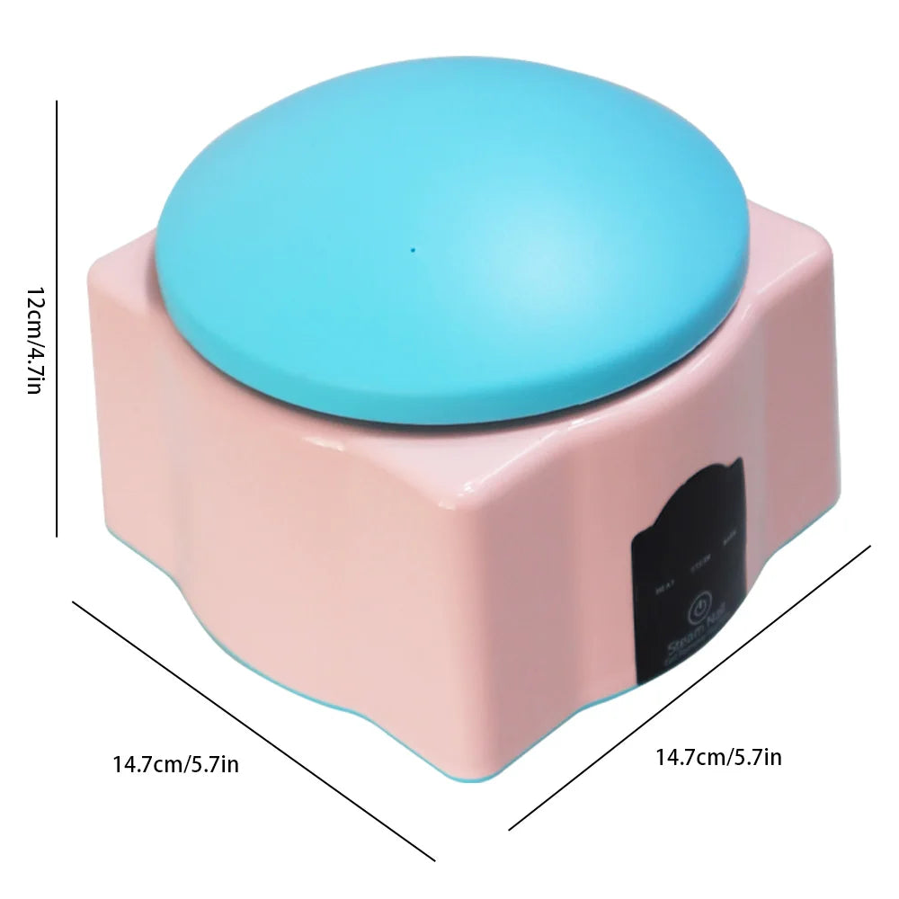 Electric Steam Gel Nail Remover with Five-Finger Use and Automatic Shutoff References, Compact Polish Removal Box for Instruction-Guided Manicure Care
