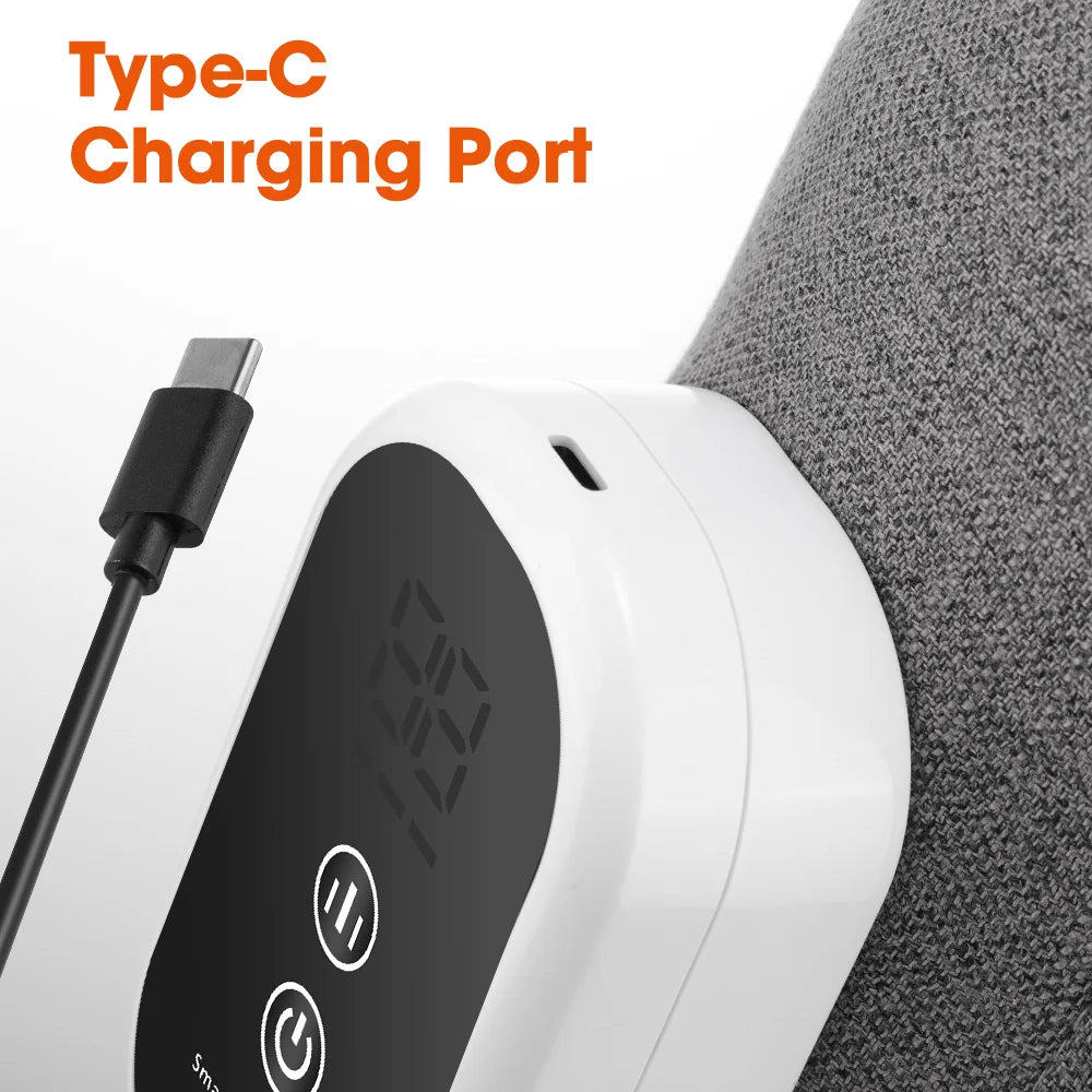 Three-Mode Calf Air Massager with 15-Minute Timer, 1800mAh Rechargeable Battery, Linen Mesh Wrap and One- or Three-Level Single and Pair Options
