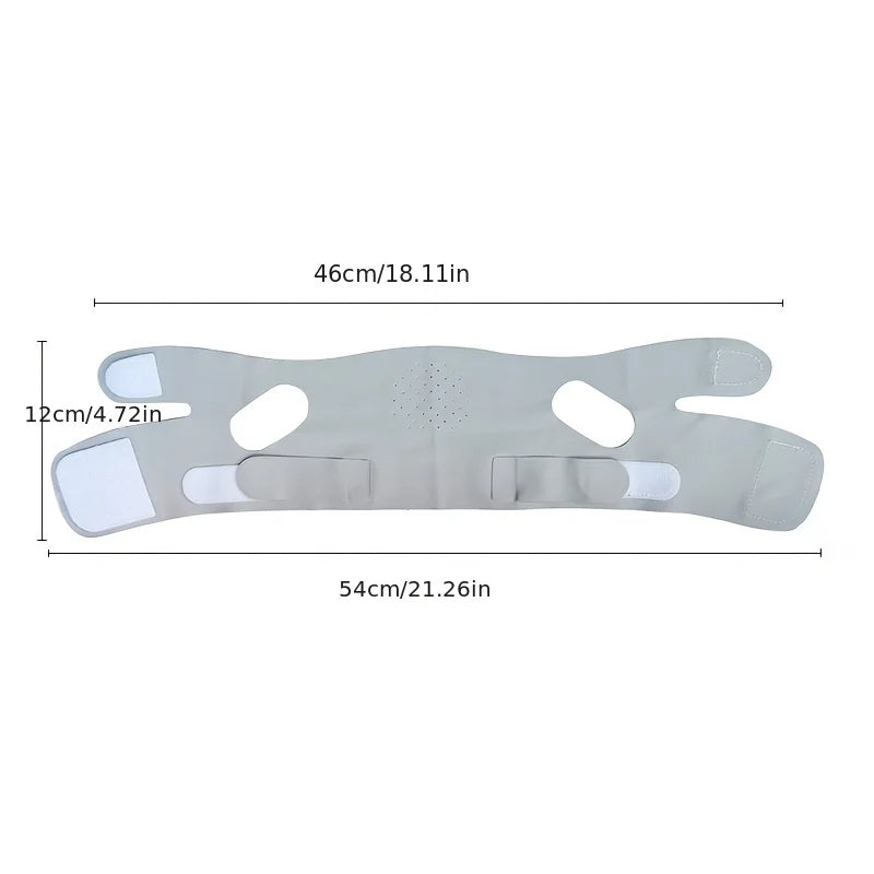 Adjustable V-Shape Facial Strap for Women and Men with Reusable Band Design, SLD-PURPLE or SLD-Grey Options for Personal Beauty Accessory Selection