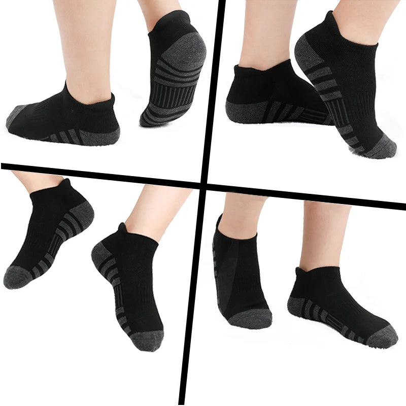Cushioned Ankle Running Socks with Low-Cut Tab Design, Polyester Athletic Multipacks in 6, 12, 24 or 30 Pairs for Men's and Women's Workouts and Daily Wear
