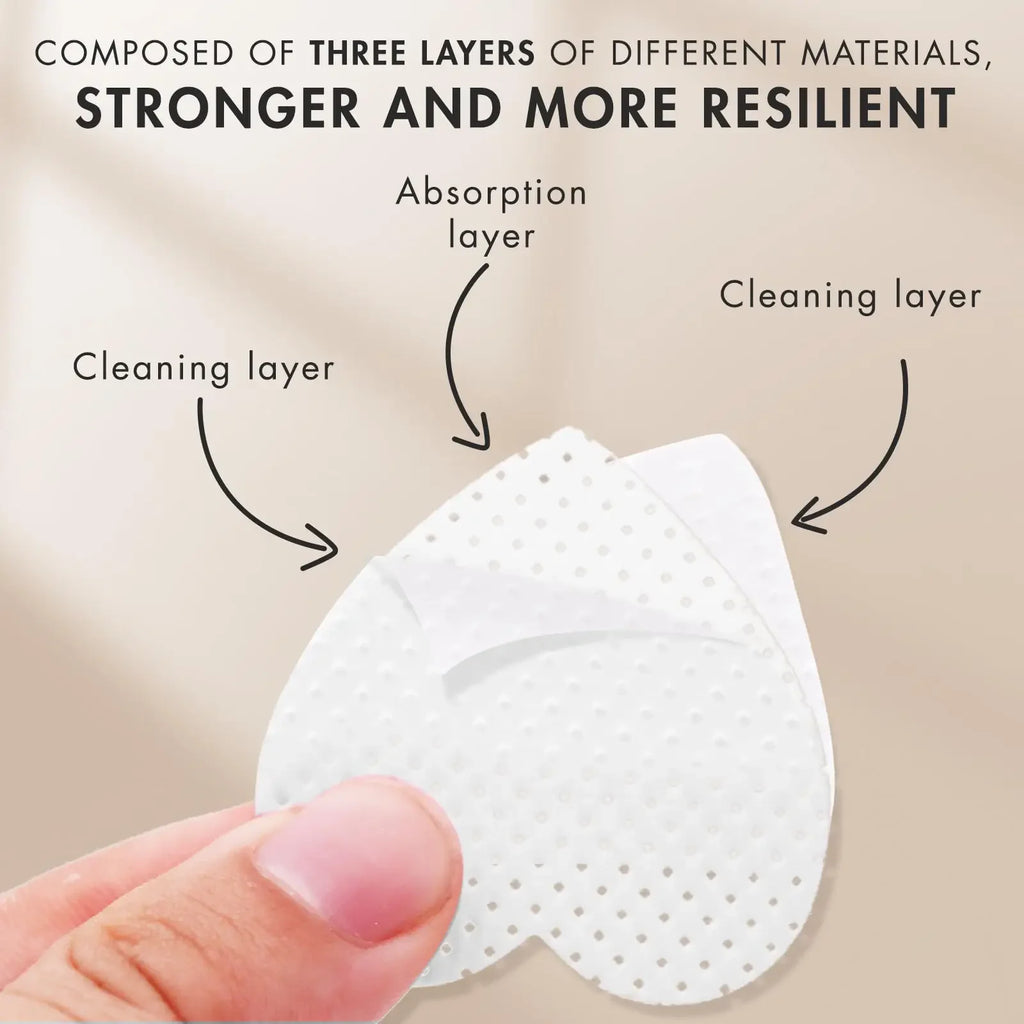 Boxed Nail Cleansing Wipes with Approximately 200 Three-Layer Nonwoven Pads, Heart or Square Shapes in Pink or White for Home and Salon Manicure Prep