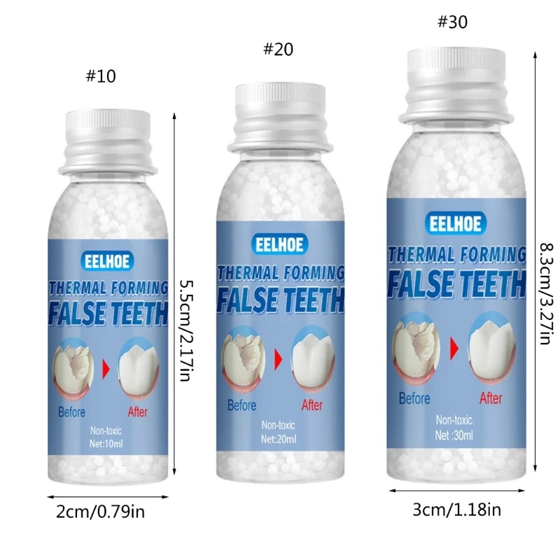 Resin Denture Solid Glue with 10ML, 20ML or 30ML Option Labels, Source-Described Temporary Dental Material Requiring Professional Suitability Review