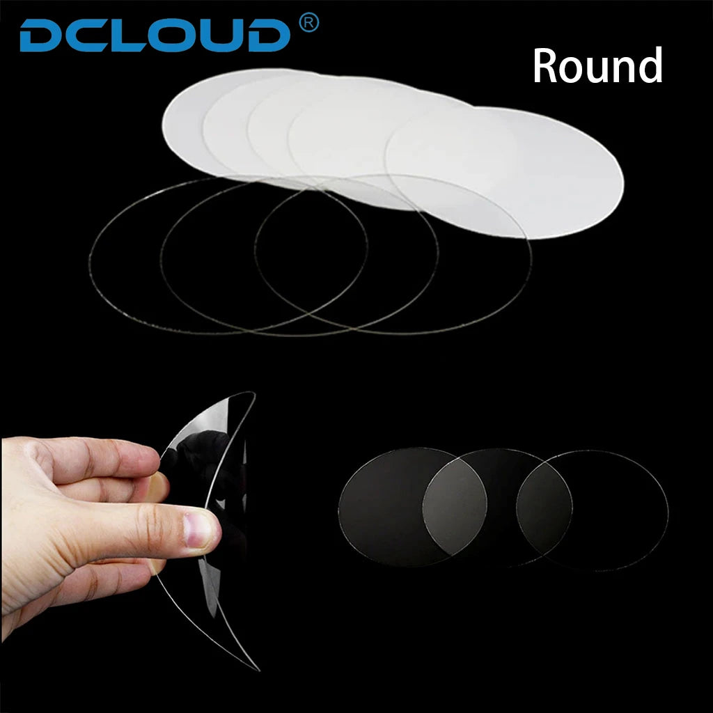 Round Dental Vacuum Forming Sheets, 120mm Hard or Soft Plastic in 0.8, 1.0, 1.5 and 2.0mm Options for Professional Retainer and Splint Fabrication