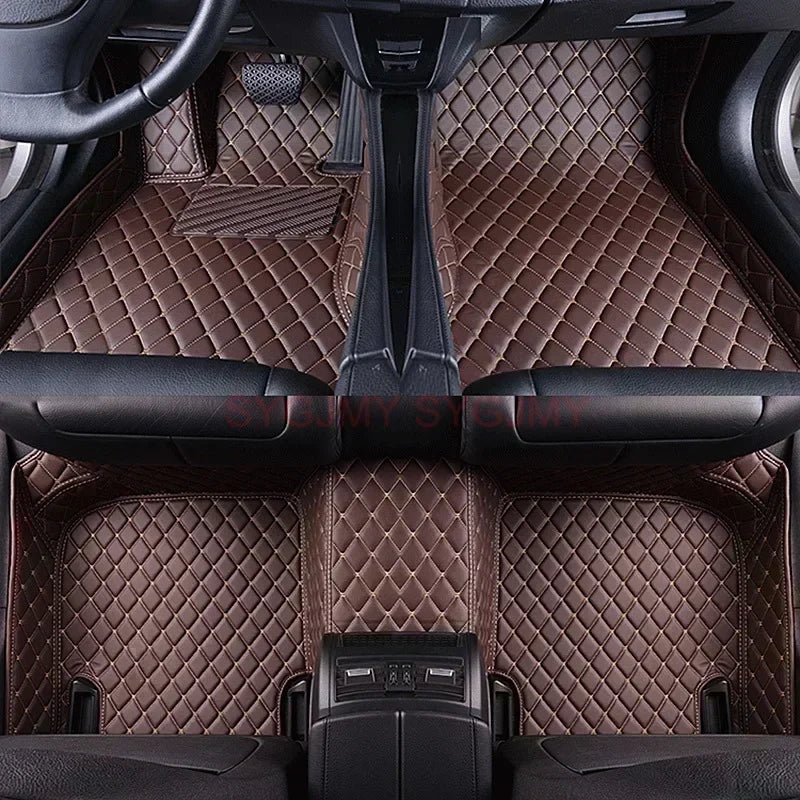 3D Car Floor Mats for Listed Renault Kadjar, Duster, Fluence and Koleos Configurations, Artificial Leather Cabin Covers with Black Single-Piece and Five-Seat Color Options