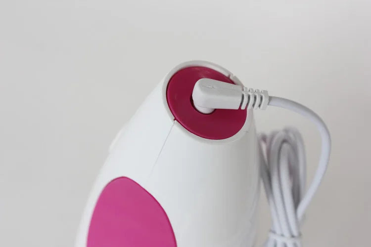 Electric Roller Body Massager in White with 3D Kneading Wheel Design, ABS and Silicone Construction for Adult At-Home Personal Care Routines