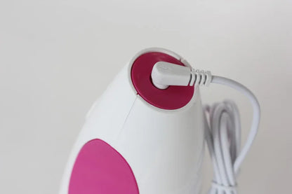 Electric Roller Body Massager in White with 3D Kneading Wheel Design, ABS and Silicone Construction for Adult At-Home Personal Care Routines