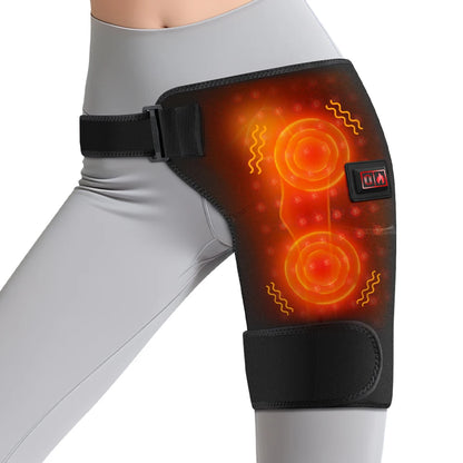 Wearable Red Light Heating Wrap Options for Wrist, Neck, Ankle and Hip, Adjustable Warmth with Model-Specific LED, Vibration and Power Features