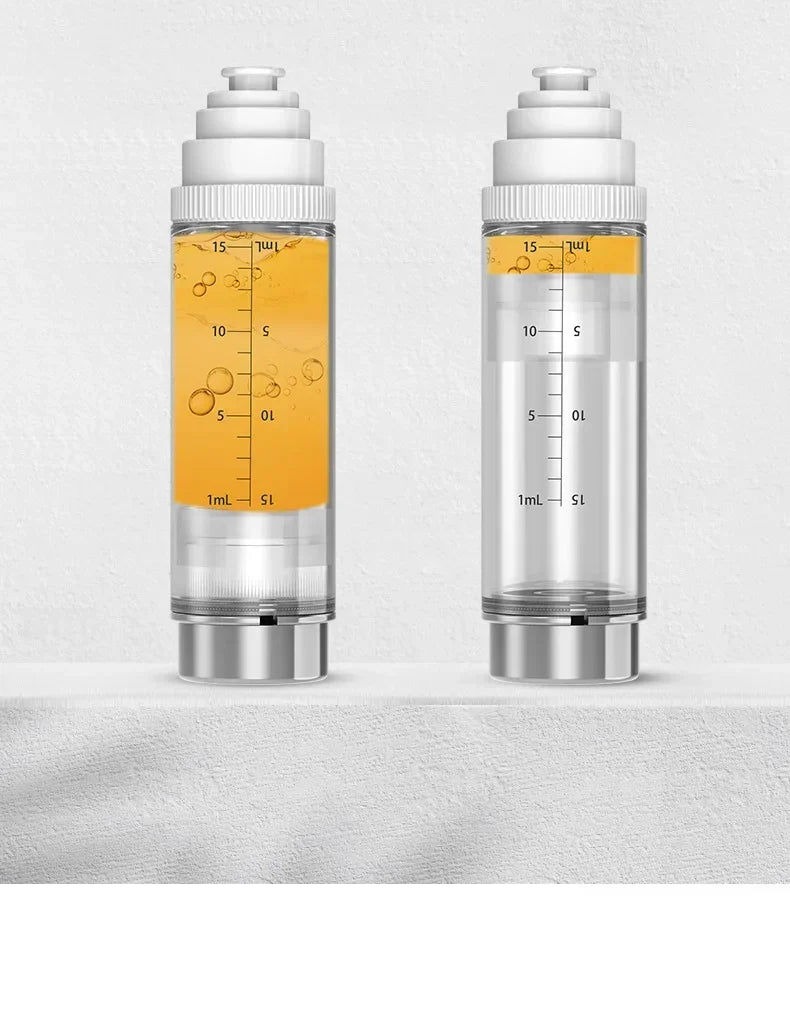 Scalp Oil Applicator Comb, Refillable Manual Liquid Dispenser with 6ml and 15ml Color-Labeled Options for Adult Cosmetic Hair and Scalp Care Routines