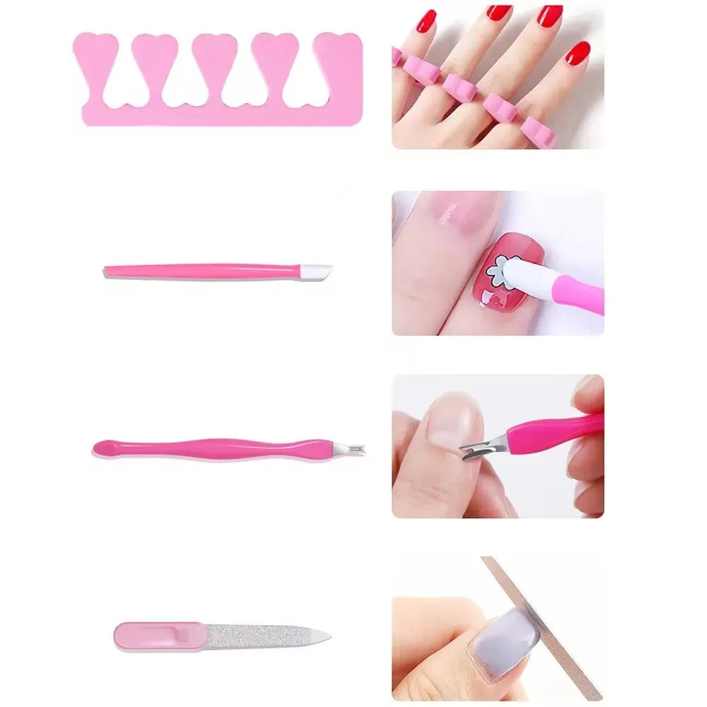 LINMANDA USB Nail Drill and Lamp Kit with Electric Polish File and UV LED Curing References, Seven Numbered Set Options for Adult Gel and Acrylic Nail Art