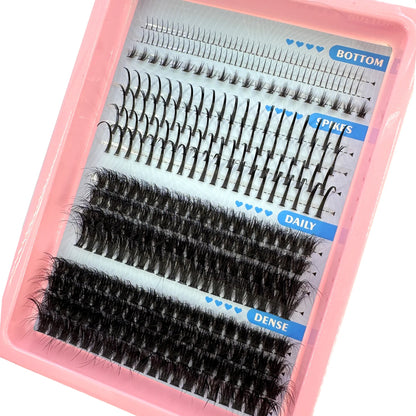 Multi-Row Lash Clusters and Spikes with Manga Style Options, 14, 15, 16 and 30-Row Labels Across 22 Selections for Adult Creative Eye Makeup Looks