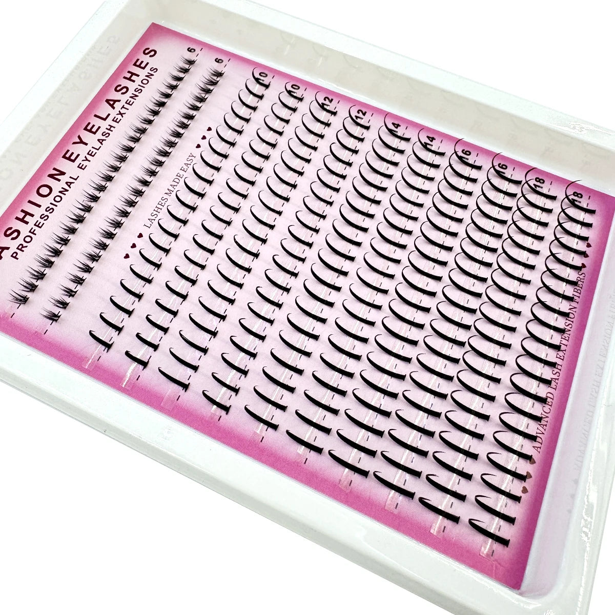 Bottom Lash Clusters and Individual Lash Spikes with 6–7mm and 15–21mm Length References, D Curl MIX Options in 12 or 16-Row Styles for Adult Manga Makeup