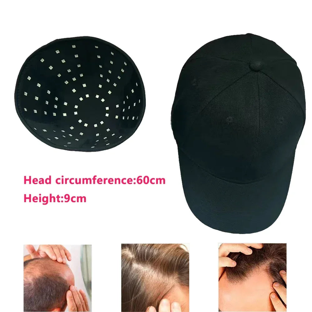 USB-Powered Red Light Scalp Cap with 96 Listed LEDs, 660nm and 850nm Wavelengths, Three Timer Settings and Separate Light Panel Option