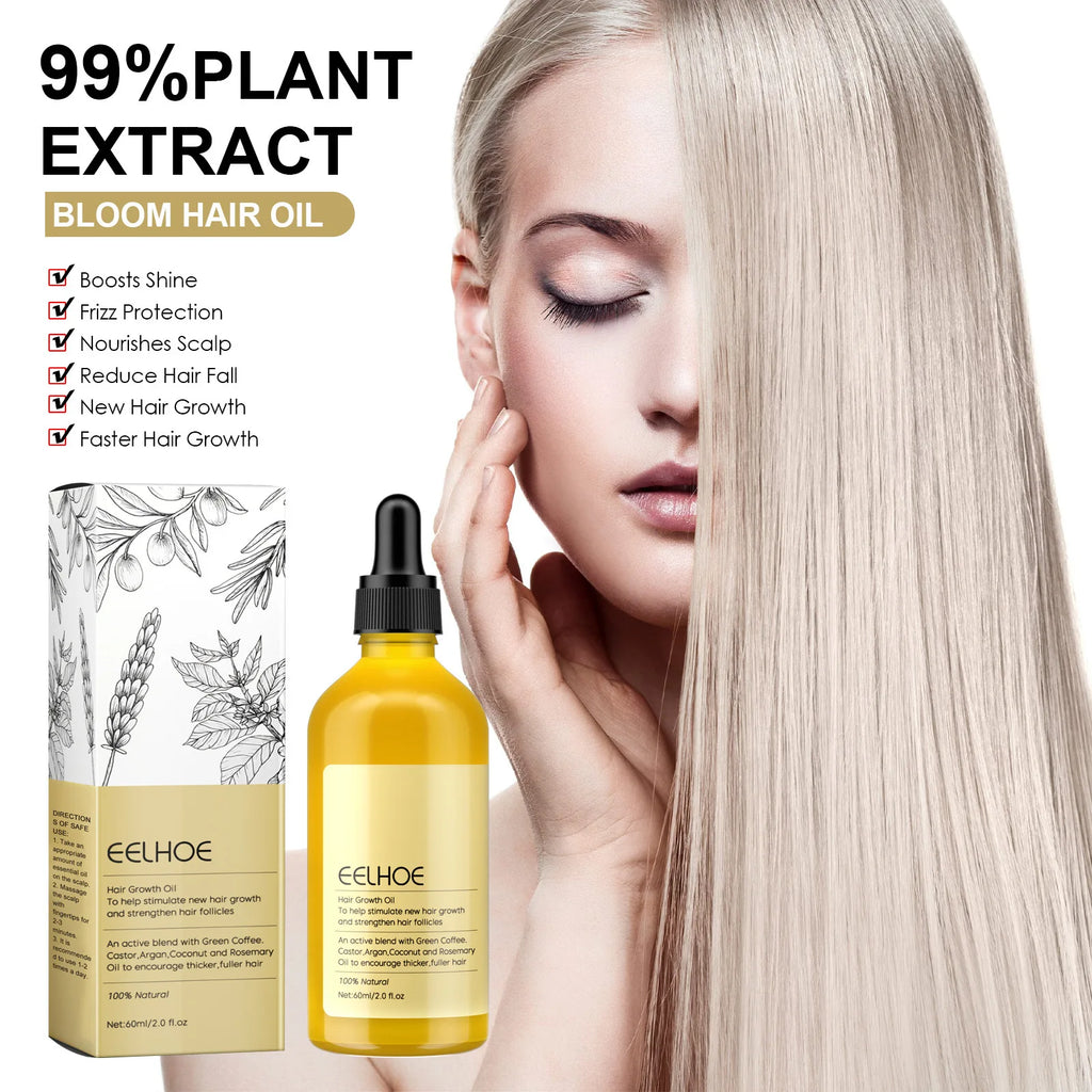 Rosemary Cosmetic Hair Oil by EELHOE with 60ml Boxed Selection, Hair and Scalp Grooming Oil for Label-Guided Home Care Routines with Additional Pack Options