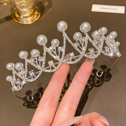 Birthday Crown Headband, Single-Piece Large Crown Hair Accessory with Eleven Style Options for Party Outfits, Celebration Photos and Stage Performances