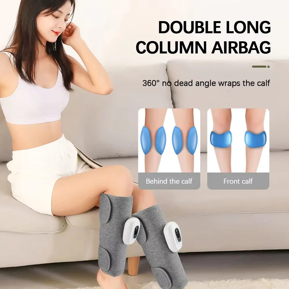 Cordless Calf Air Pressure Massager with Three Listed Compression Modes and USB Type-C Option, Portable Leg Massage Device with Box or No-Box Choices for Adults