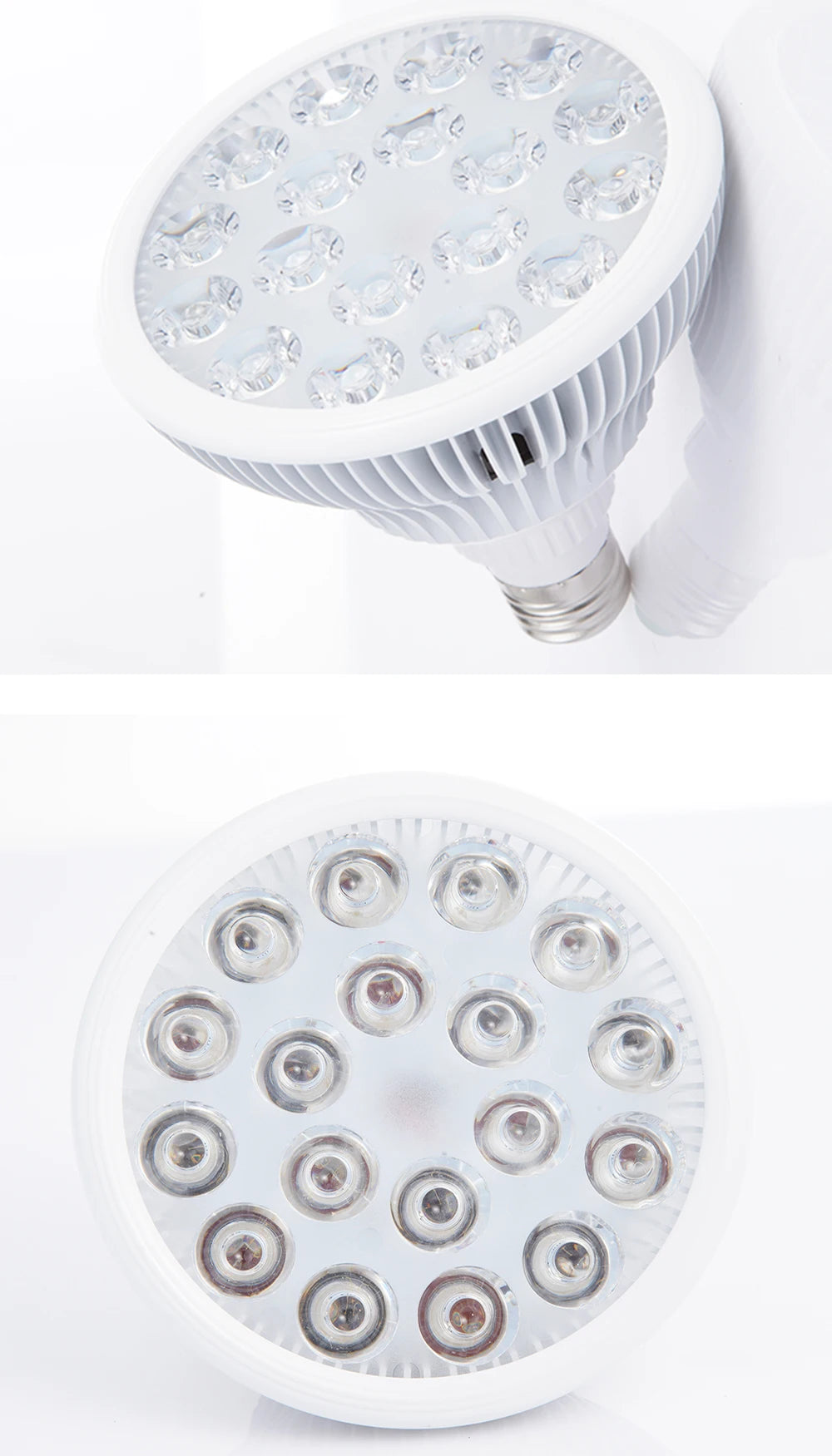 E27 Red LED Bulb with Listed 18 LEDs and Separate 630nm or 660nm Options, PAR38 Style Bulb-Only or US, EU, UK and AU Stand Packages for Adult Personal Care Selection
