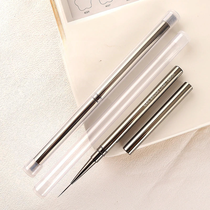 Nail Art Striping Brushes for Fine Lines and Detail Painting, 6–25mm Listed Liner Sizes with Individual and Set Options for DIY Manicure Designs