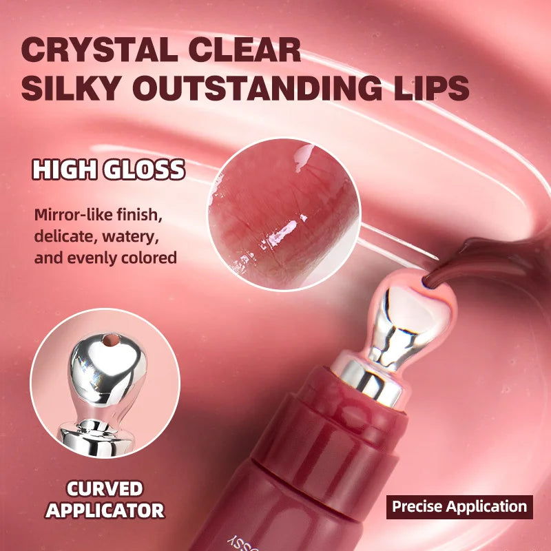 Hydrating Lip Gloss for Women, Moisturizing Lip Glaze with Four Numbered Color Options for Everyday Makeup and Special-Occasion Beauty Looks