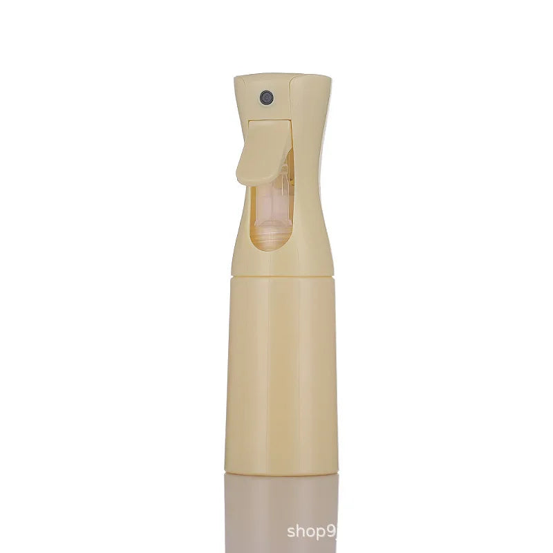 Continuous Spray Bottle with Refillable Fine Mist Design, 200ml, 300ml and 500ml Size Labels and Ten Color Options for Hair Styling, Salon and Garden Routines