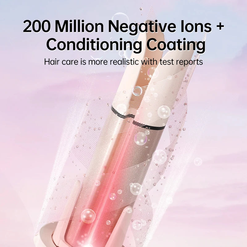 Automatic Curling Iron Set with Ceramic Rotating Styling and Multi-in-1 Bundle Options for At-Home Waves and Curls, US, EU, UK or AU Plug Choices