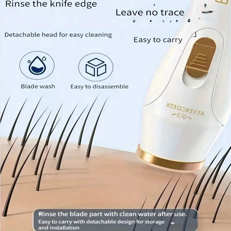 3-in-1 Women's Shaver and Trimmer with USB Charging for Underarm, Eyebrow and Nose Hair Grooming, Green, Pink or White Options for Home Use