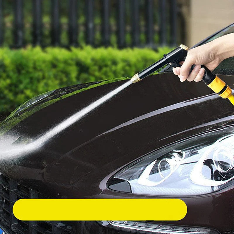 Car Wash Hose Nozzle with ABS Shell and Aluminum Alloy Gun, Black Single, 3pcs, 5pcs or Water Gun Set Options for Vehicle Rinsing and Garden Watering