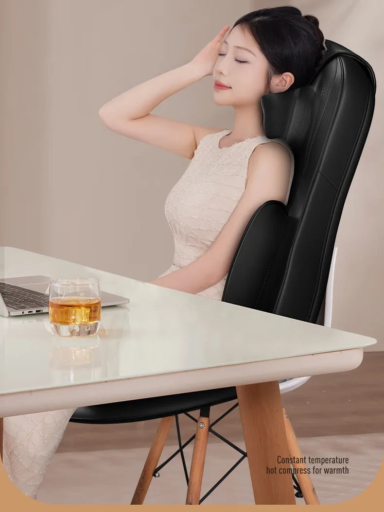 JAIYORL Electric Massage Seat Cushion with Vibration and Kneading References, Four Upgrade Model Labels and US, EU, UK or AU Plug Options