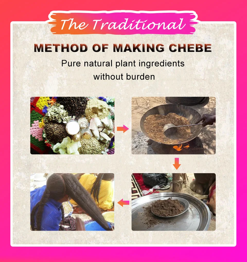 Chebe Hair Powder with One, Two or Three-Piece Pack Options for Label-Guided Cosmetic Hair Care Selection and Personal Routine Planning