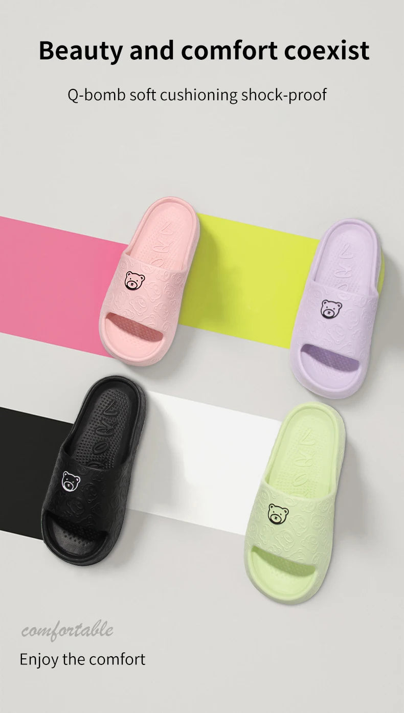 Women's EVA Slippers in Six Colors for Indoor Home and Casual Outdoor Summer Wear, House Sandals with Paired Size Options from 36-37 to 44-45