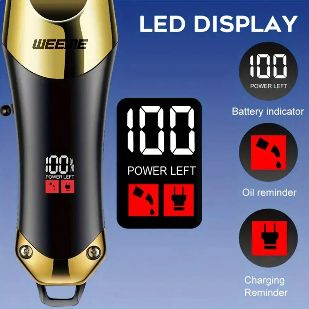 Vintage Rechargeable Hair Trimmer for Men's Hair and Beard Grooming, T9 Listing Reference with Twelve Coded Model Choices for Everyday Personal Care