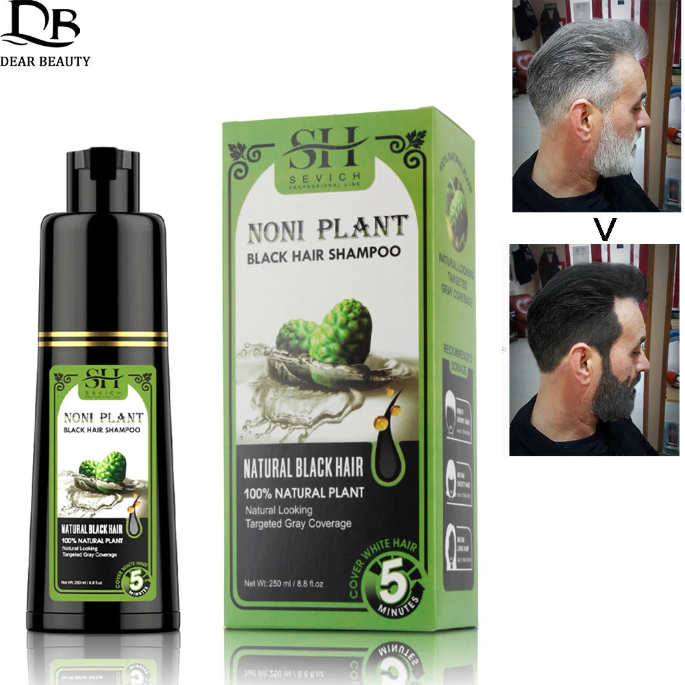 Black Hair Dye Shampoo for Adult Gray Coverage, Listed 500ml Options for Men and Women Seeking At-Home Black Hair Color with Shampoo-Style Application
