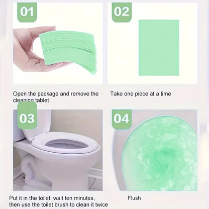 Toilet Cleaning Tabs in 30, 90 or 150 Piece Packs, Household Bathroom Cleaner Tablets for Label-Guided Toilet Care and Compatible Surface Cleaning