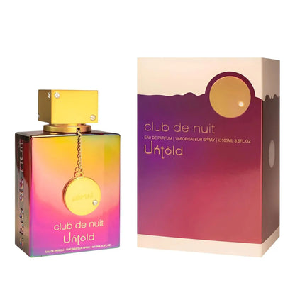 Armaf Club De Nuit Untold Eau de Parfum, Listed 105ml Amber Woody Fragrance with Saffron and Jasmine Top Notes, Amberwood Heart and Cedar Base