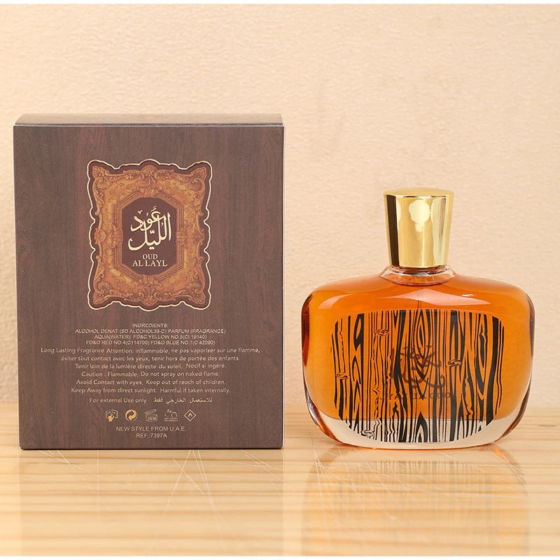 Unisex Arabian Perfume with Listed Sandalwood and Agarwood Scent Wording, A, B, C and D 100ml Options or Ebony 50ml Selection for Personal Fragrance and Gifts