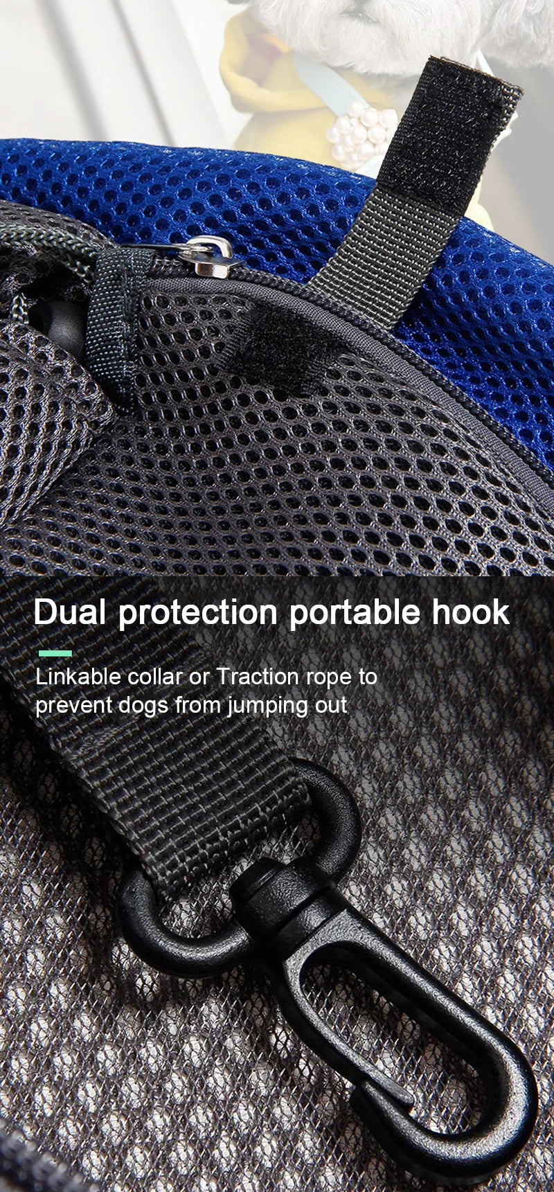Pet Carrier Sling for Small Dogs and Cats, Mesh Single-Shoulder Carry Bag in S or L with Listed 6.6lb or 13.22lb Limits, Eleven Color Choices, Hand Wash Only