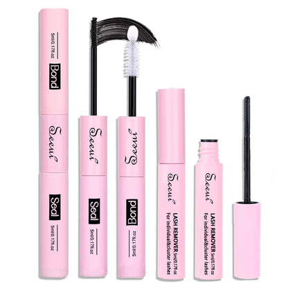 SEEUI Lash Bond and Seal with Glue, Remover and Application Tool Options, DIY Eyelash Adhesive Selection for Adult False Lash Makeup and Beauty Routines