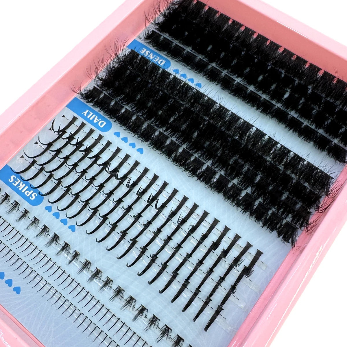 Multi-Row Lash Clusters and Spikes with Manga Style Options, 14, 15, 16 and 30-Row Labels Across 22 Selections for Adult Creative Eye Makeup Looks