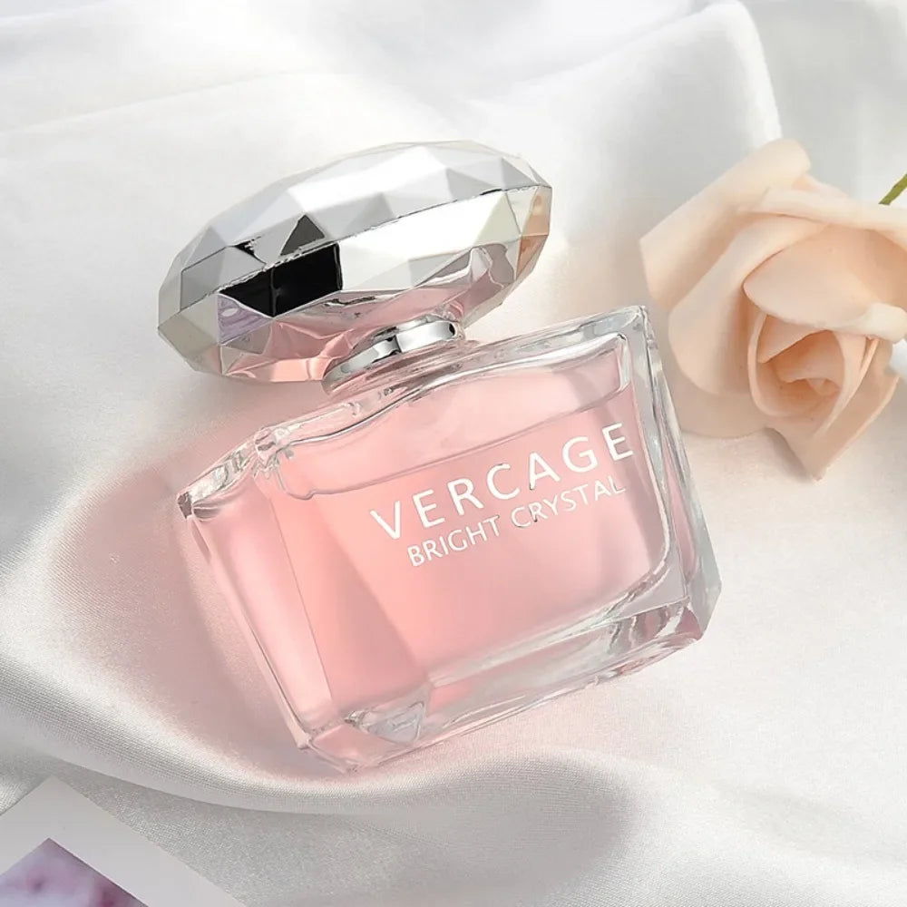 Womens Floral Perfume Spray with Crystal Diamond Style Bottle Reference, Pink, Red and Sugar Dust 50ml Labels Plus Two Option for Personal Fragrance and Gifts