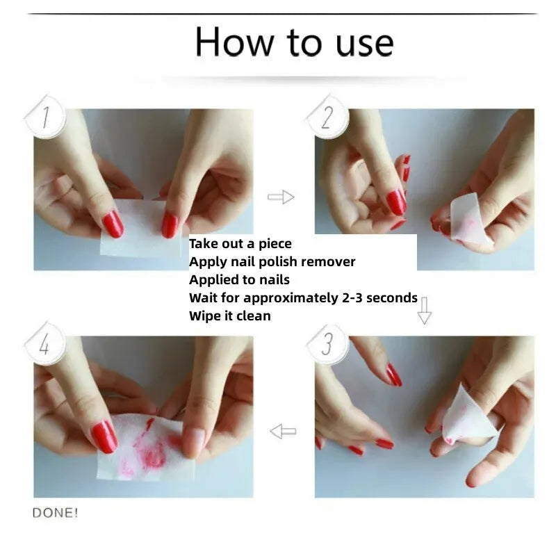 Nonwoven Nail Wipes in a 1000-Piece Set with Lint-Free and Absorbent Fabric References for Compatible Gel Cleansing, Polish Removal and Manicure Prep