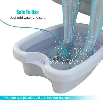 Ionic Foot Bath Machine with Basin, Electric Foot Spa Set with 30-Minute Cycle, Indicator Lights and US, EU, UK or AU Plug Options for Home Foot Care