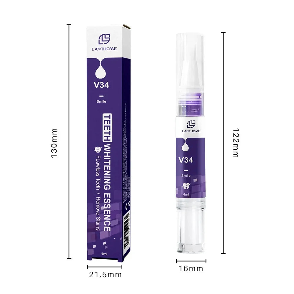 Teeth Whitening Pen with One, Three or Five-Piece Pack Options and Source Gel References for Label-Guided Adult Cosmetic Oral Care Selection