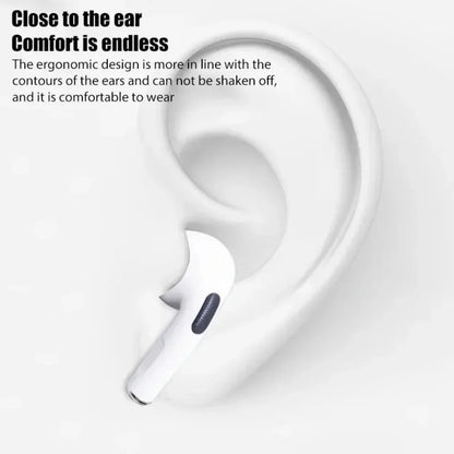 Touch Control Bluetooth Earphones with Microphone and Charging Case, TWS Wireless Earbuds in White or Black for Smartphone Music and Hands-Free Calls