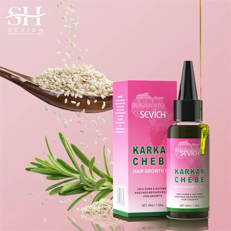Hair Care Oil and Cream Options with Karkar, Chebe, Batana and Rosemary References, Single 40ml Oil, Single 60g Cream or Set and gift for Cosmetic Grooming