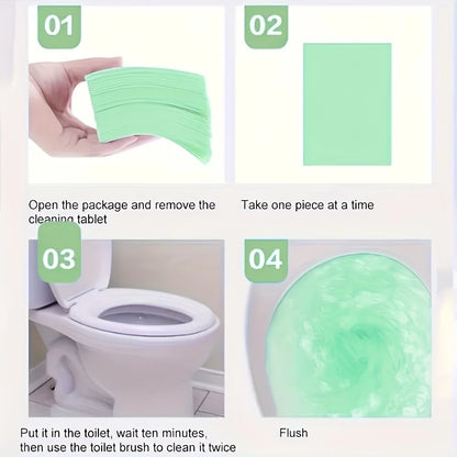 Toilet Cleaning Tabs in 30, 90 or 150 Piece Packs, Household Bathroom Cleaner Tablets for Label-Guided Toilet Care and Compatible Surface Cleaning