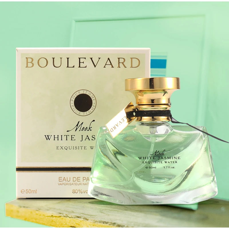 Jasmine Perfume with Listed 50ml Size, Night Jasmine or Two-Piece Package Labels and Grapefruit, Tea, Musk and Cedar Scent Notes for Unisex Fragrance Selection