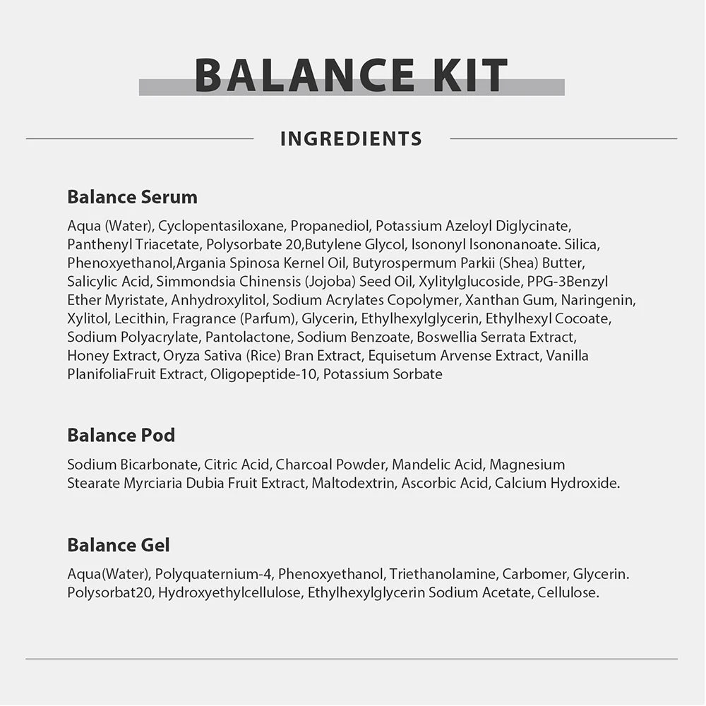 Glam Facial Pod and Capsule Gel Options for Compatible Aqua Bubble Devices, Seven Numbered Type Selections and a Separate Facial CO2 Machine Option